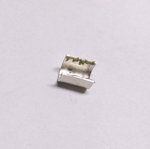 Judy Larson's Make a Hidden Bail - , Metalwork, Butane Torch, Soldering, Solder, Place small dots of easy paste solder inside the bottom edges of the bail.    